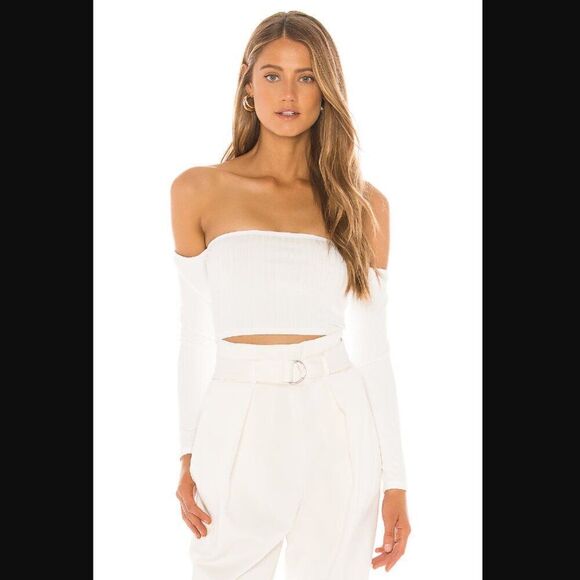 NWT Revolve x Lovers + Friends Cha Cha Top in White | Size XS - Picture 1 of 10